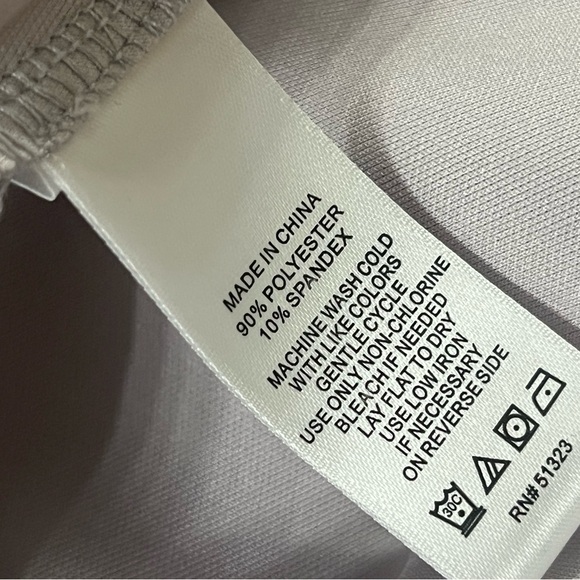 1. State Shimmering Silver Short Sleeve Top - Picture 7 of 7